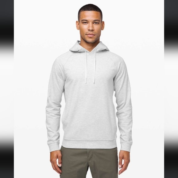 Lululemon City Sweat Pullover Hoodie Heathered Ultra Light Grey / Sea Salt - Picture 1 of 6